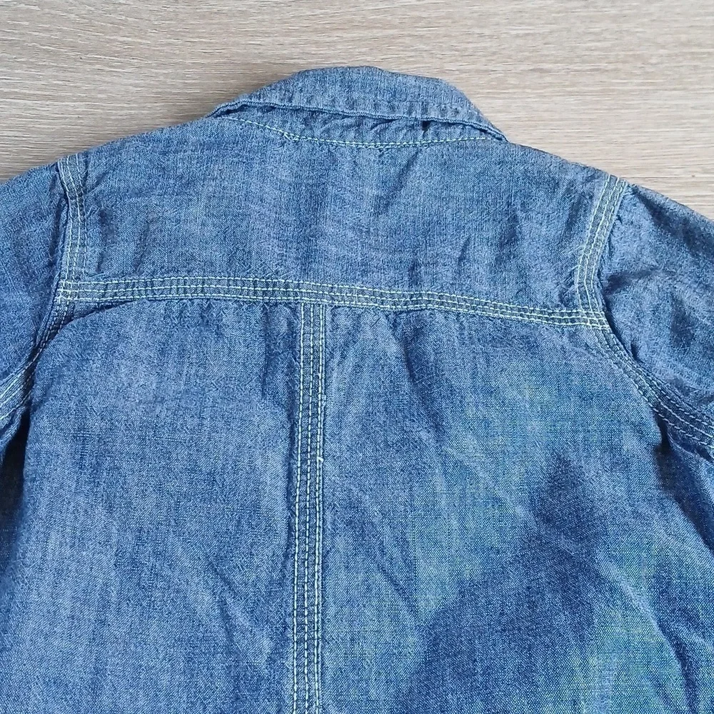 Baby GAP 1969 Jumpsuit Lightweight Chambray w/Jersey Lining Cotton Blue